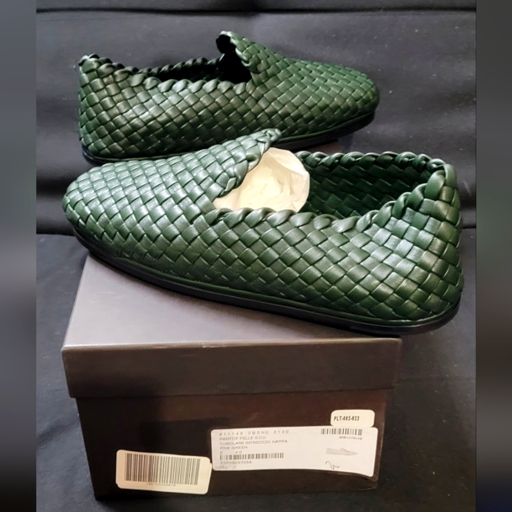 Bottega veneta pantof slippers green